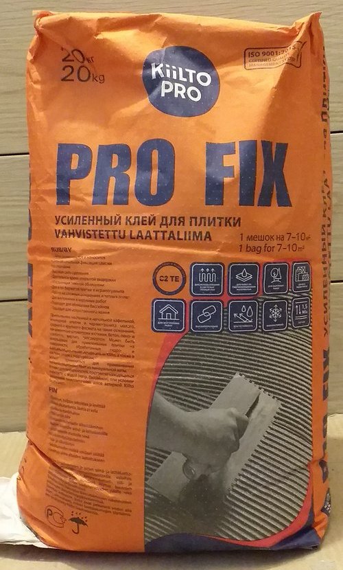 kiilto pro fix плиточный клей отзыв