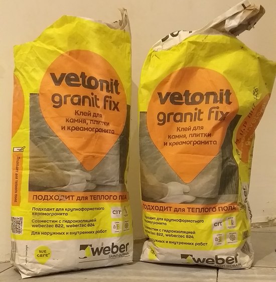 vetonit granit fix отзыв на плиточный клей