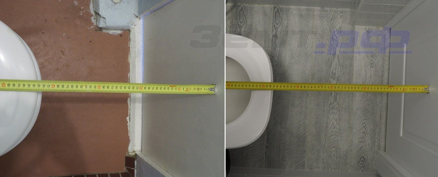 Замена напольного унитаза на подвесной увеличивает пространство в туалете 600.11 серии