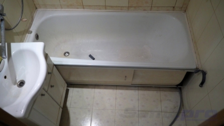 Вид ванной до ремонта в панельном доме 600.11 серии